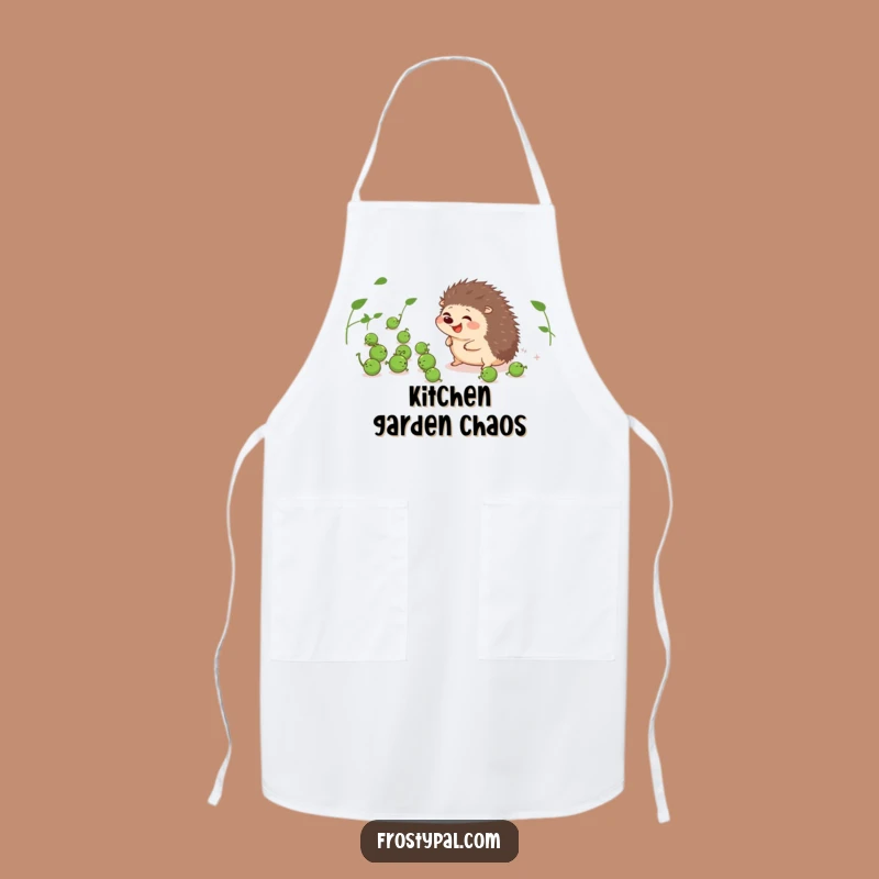 Funny Hedgehog Pea Herder Apron - Kitchen Giggling Prickly Pal Chef Gift
