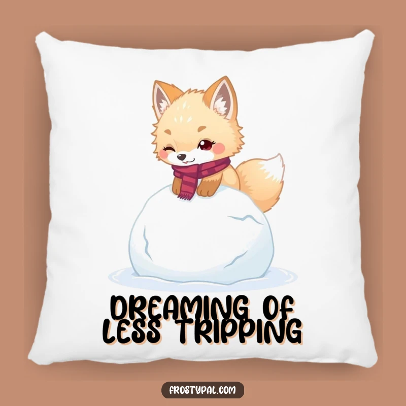 Funny Fox Pillow: Cozy Clumsy Comfort, Hilarious Accent for Sofa and Bed