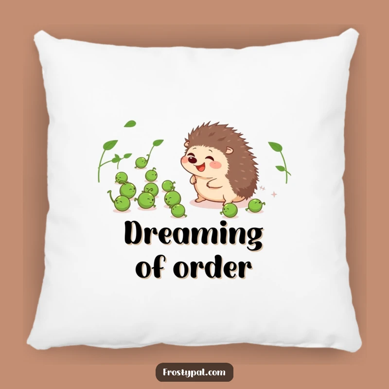 Funny Hedgehog Pea Herder Pillow - Soft Giggling Prickly Pal Cushion Gift