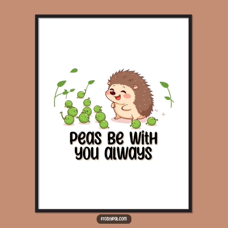 Free Printable Wall Art: Hedgehog Pea Roundup - Hilarious Downloadable Decor!