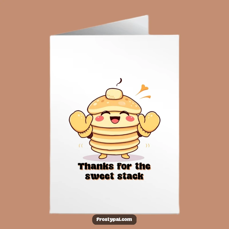 Free Printable Thank You Card: Pancake High-Five Thanks - Humorous Gift