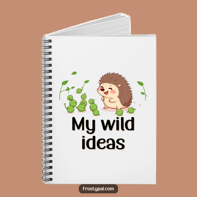 Funny Hedgehog Pea Herder Notebook - Giggling Prickly Pal Journal Gift