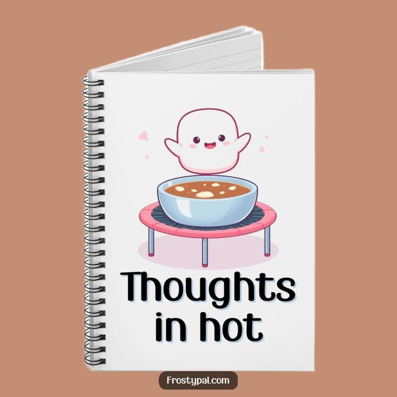 Funny Marshmallow Cocoa Notebook - Jot Down Your Sweet Ideas!