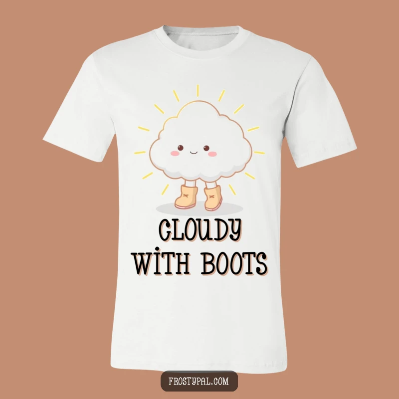 Funny Cloud Boots T-Shirt - Wear Your Whimsy!