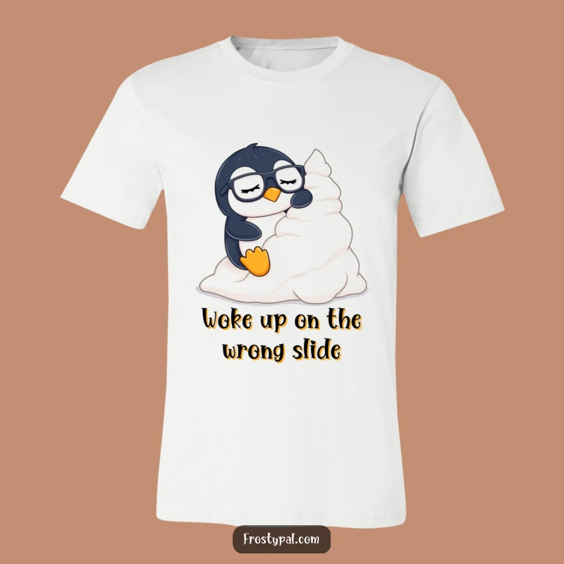 Funny Penguin T-Shirt: Creamy Ride Adventure, Hilarious Winter Tee for Cozy Days