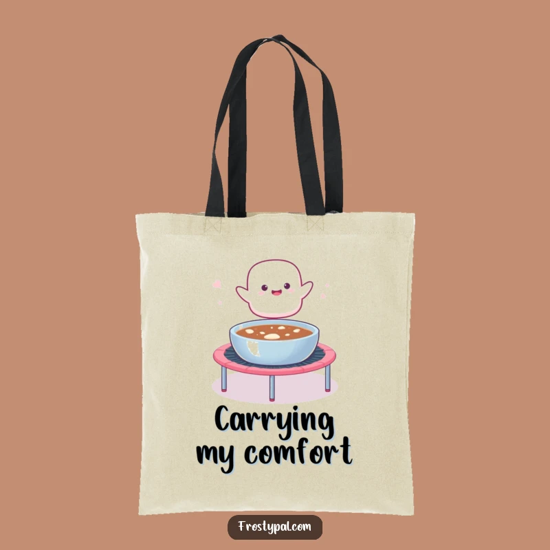 Funny Marshmallow Cocoa Tote Bag - Carry Your Sweetness Everywhere!